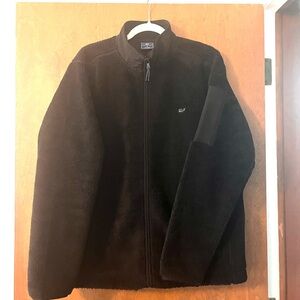 Vineyard Vines. Black Fleece Zip-Up Jacket. NWOT. Size Medium.